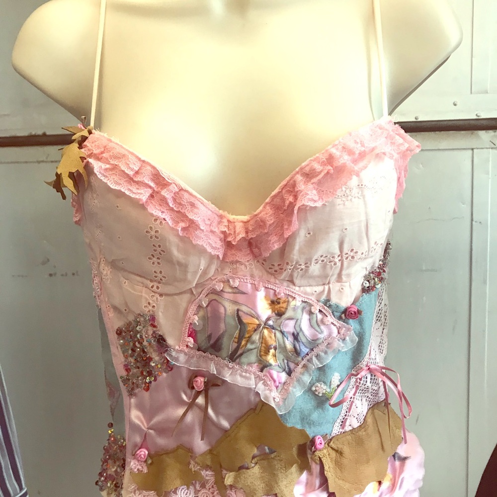 Cinema bustier top, incredible detail, sz1 Italian